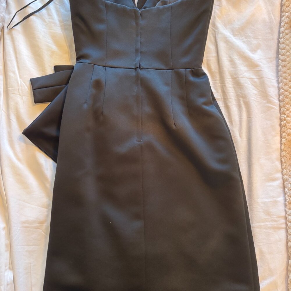 Dark Romantic Victor Costa for Lord & Taylor Dress with Bow Detail - Picture 3 of 6